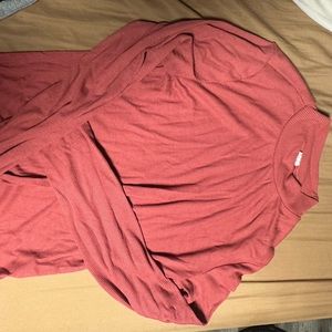 pink high neck long sleeve top